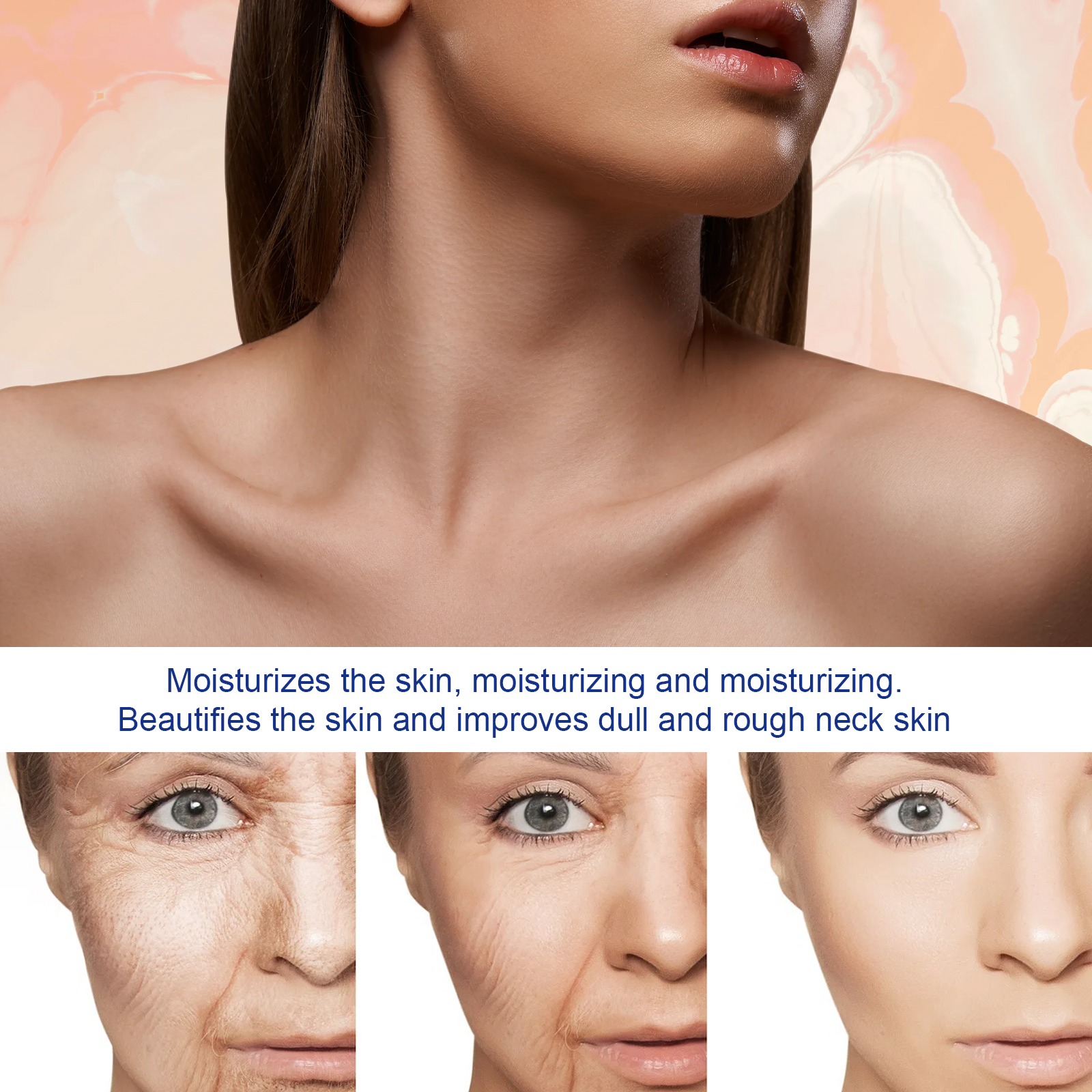 EELHOE Anti-Aging Essence Moisturizing Repair Brightening Anti-aging SerumAnti-aging SerumNet content: 30ml/box  
 Product name: Anti-aging Essence  
 Keywords: Moisturizing Essence  
 Gross weight: 46.5g  
 Ingredients: Collagen, Hyaluronic Acid, Vitamin C  
 Packaging size: 10.5*3*3cm  
 Product size: 10.3*2.8cm  
 Box size: 56*36*21.5cm  
 Packing quantity: 352 pieces  
 One box weight: 17.65kg  
 Shelf life: 3 years  
 Storage method: Please store in a cool and shaded placeAnti-aging SerumML Clinic  for Wellness