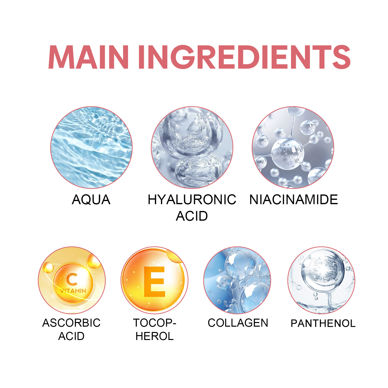 Jaysuing 5 in 1 Facial Essence Moisturizes Skin Tightens Fade Spots Acne Skin Beauty EssenceFacial EssenceNet content: 30ml  
 Product name: 5-in-1 Facial Essence  
 Keywords: Moisturize skin, anti-wrinkle, firming, fade spots  
 Gross weight: 48g  
 Ingredients: Hyaluronic Acid, Niacinamide, Vitamin C  
 Packaging size: 10.8*3*3cm  
 Product size: 10.5*2.8*2.8cm  
 Box size: 56*36*21.5cm  
 Packing quantity: 353 pieces  
 One box weight: 17.35kg  
 Shelf life: 3 years  
 Storage method: Please store in a cool and shaded placeFacial EssenceML Clinic  for Wellness
