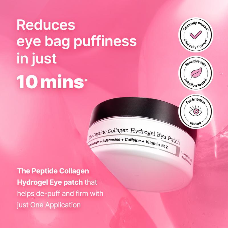 [COSRX Official] The Peptide Collagen Hydrogel Eye Patch (60 patches)| DEPUFFS UNDER-EYE BAGS IN JUST 10 MINUTESHydrogel Eye PatchHydrogel Eye PatchML Clinic  for Wellness