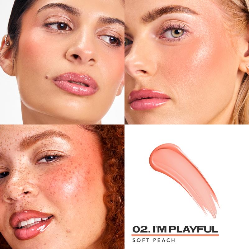 Cheek STAY-N - All-day Liquid Blush - Long-lasting, buildable, ultra-blendable blushLiquid BlushBrand: SACHEU Beauty
Contains Batteries Or Cells?: None
Dangerous Goods or Hazardous Materials: No
Aerosols: No
Flammable Liquid: No
Net Weight: 10G
Skin Type: All Skin Types
Benefits: Setting Agents, Blendable, Buildable, Smudge-proof
Ingredient Feature: Peptides, Squalane, Polyglutamic Acid, Vegan
Finish Type: Luminous
Feature: Alcohol Free, Ammonia Free, Cruelty Free, Fragrance Free, Phthalate Free, Vegan
Age Group: Adults
Skin Tone: Any
Makeup Finish: Dewy
Edition: Regular Edition
Product Form: Liquid
Pack Type: Single Item
Contains Alcohol Or Aerosol: Contains Neither
Region of Origin: China
Ingredients: Peptides, Squalane, Polyglutamic Acid, Water
Manufacturer: SACHEU BeautyLiquid BlushML Clinic  for Wellness