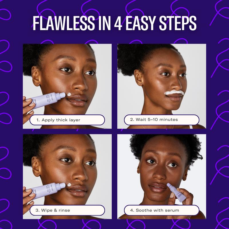 Flamingo Facial Hair Removal Cream Sensitive for Smooth Skin - Dermatologist Tested - Face Care - Beginner Waxer Aloe Body CareRemoval CreamBrand: Flamingo  
 Environmental Feature: Paraben Free  
 Dangerous Goods or Hazardous Materials: Yes  
 Aerosols: No  
 Benefit: Hair Removal  
 Item Name: Facial Hair Removal Cream  
 Ingredient Feature: Not Tested On Animals  
 Age Group: Adults  
 Feature: Paraben Free  
 Pack Type: Multi-Pack  
 Shelf Life: 12 Months  
 Product Form: Cream  
 Manufacturer: Harry's Inc  
 Quantity Per Pack: 1  
 Ingredients: Water/Aqua/Eau, Cetearyl Alcohol, Isopropyl Myristate, Urea, Potassium Thioglycolate, Calcium Hydroxide, Fragrance/Parfum, Bisabolol, Butyrospermum Parkii (Shea) Butter, Glycerin, Sodium Cetearyl Sulfate, Hydroxycitronellal Water/Aqua/Eau Aloe Barbadensis leaf Juice Isoceteth-20, Xanthan Gum, Propanediol, Amodimethicone, Gluconolactone Saccharide Isomerate, Squalane, Sodium PCA, Sodium Benzoate, Tocopherol Cetrimonium Chloride Trideceth-10, Menthol Enteromorpha Compress Extract, Ormenis Multicaulis Oil Calcium Gluconate, Silybum Marianum fruit Extract, ocimum sanctum leaf Extract, lavender Angustifolia Lavender Oil) Citric Acid, Sodium Citrate, Linalool  
 Volume: 40ml  
 Net Weight: N/A  
 Region of Origin: USARemoval CreamML Clinic  for Wellness