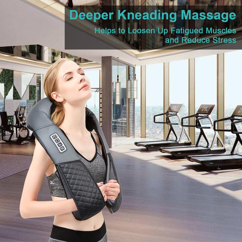 Medcursor Neck & Shoulder Massager with Heat Shiatsu Gray Back Massage Portable Deep Tissue 3D Kneading Pillow for Muscle Relaxation GiftMedcursor NeckBrand: Medcursor
Contains Batteries Or Cells?: None
Dangerous Goods or Hazardous Materials: No
Aerosols: No
Flammable Liquid: No
Age Group: Adults
Warranty Type: Supplier Warranty
Material: Faux Leather
Benefits: neck/back/shoulder relaxation
Feature: Heated, Shiatsu, Kneading
Manufacturer: MEDCURSOR
Power Source: Corded Electric
Water Resistance Level: Not Water Resistant
Model: LY-580A+1
Net Weight: 2 LBS
Quantity Per Pack: 1
Application Area: Neck, Back, Shoulder, Waist
Plug Type: US Plug
Voltage: 110V
Magnetic: No
Batteries Included: No
Number of Batteries: None
Battery Capacity (mAh): No battery
Built-In Battery: NoMedcursor NeckML Clinic  for Wellness