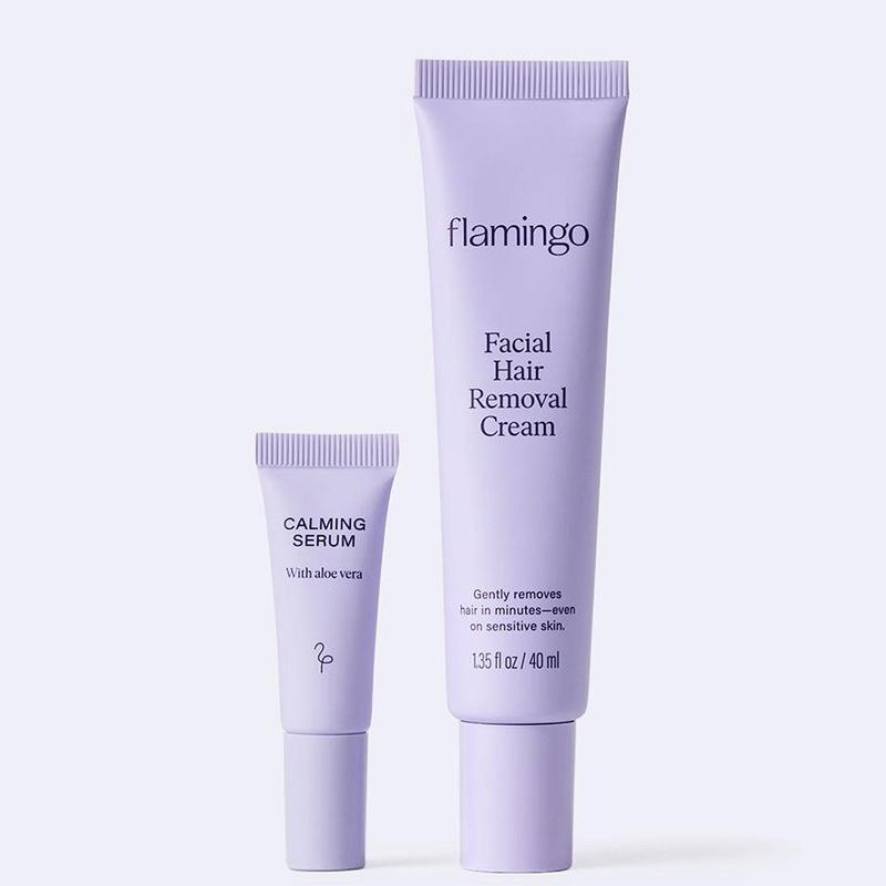 Flamingo Facial Hair Removal Cream Sensitive for Smooth Skin - Dermatologist Tested - Face Care - Beginner Waxer Aloe Body CareRemoval CreamRemoval CreamML Clinic  for Wellness