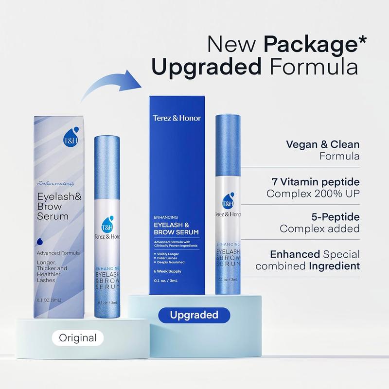 Terez & Honor Advanced Eyelash Serum for Thicker, Longer, Fuller Eyelashes and Eyebrows - Grow Luscious Lashes with Brow EnhancerEyelash SerumBrand: TEREZ & HONOR
Dangerous Goods or Hazardous Materials: No
Aerosols: No
Flammable Liquid: No
Contains Batteries Or Cells?: None
Shelf Life: 24 Months
Edition: Regular Edition
Contains Alcohol Or Aerosol: Contains Neither
Region of Origin: China
Net Weight: 0.63 ounces
Ingredients: Aqua, Glycerin, MyristoylPentapeptide-4, MyristoylPentapeptide-17, BiotinoylTripeptide-1, AloeFeroxleafJuice, WedeliaCalendulaExtract, EquisetumArvenseExtract, SerenoaSerrulatafruitExtract, CamelliaSinensisleafExtract, Arginine, Panthenol, Biotin, PanaxGinsengRoot, Biotin/FolicAcid/Cyanocobalamin/Niacinamide/Pantothenic Acid/Pyridoxine/Riboflavin/Thiamine/YeastPolypeptides, Cucurbitapepo(Pumpkin)seedExtract, SodiumHyaluronate, PentyleneGlycol, TrifoliumPlease(Clover)flowerExtract, XanthanGum
Manufacturer: Terez & HonorEyelash SerumML Clinic  for Wellness