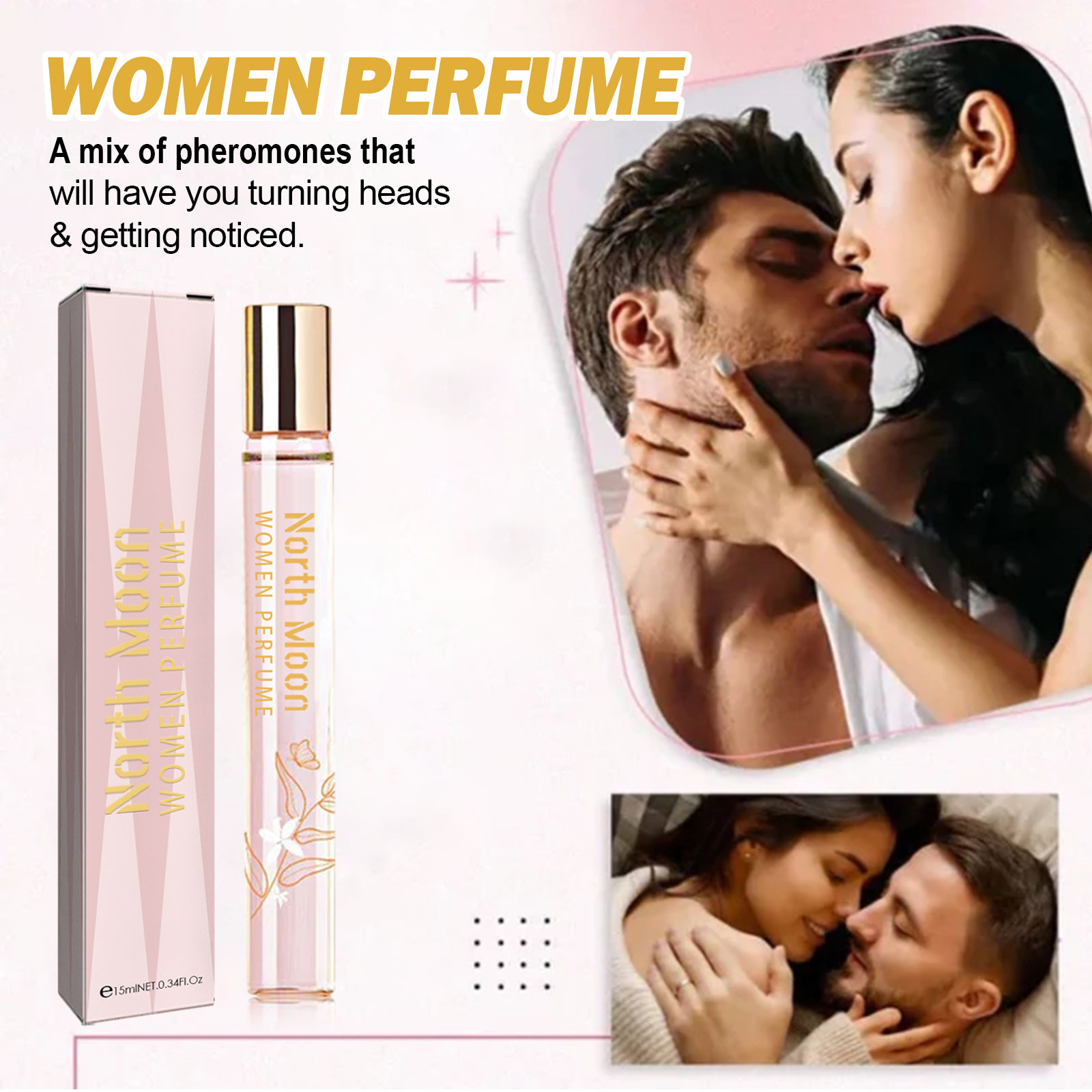 North Moon Women's Roll-on Perfume Portable Long-lasting Light Fragrance Roll-on PerfumeLight Fragrance Roll-on PerfumeLight Fragrance Roll-on PerfumeML Clinic  for Wellness