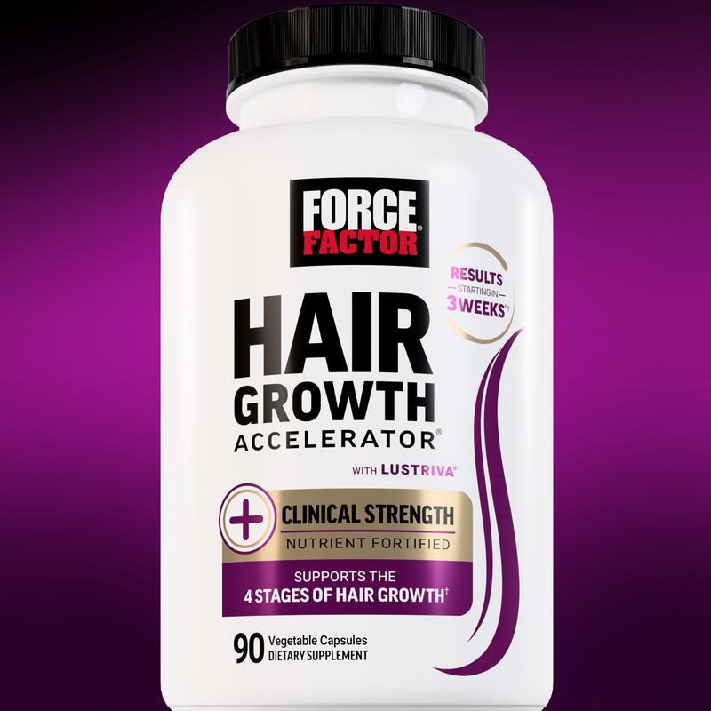 Force Factor Hair Growth Accelerator with Clinically Studied Lustriva to Promote Thicker, Stronger Hair, Biotin, Vitamin E & C, Mixed Berry, 60 Soft ChewsHair Growth AcceleratorBrand: Force Factor
Dangerous Goods or Hazardous Materials: No
Dietary Supplement Disclaimer: Yes
Manufacturer: Force Factor
Age Warning: Yes
Ingredients: Lustriva
Region Of Origin: United StatesHair Growth AcceleratorML Clinic  for Wellness