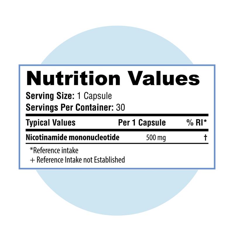 Pure NMN| 500mg CapsulesCapsulesBrand: Vivanmn  
 Ingredients: 99% Nicotinamide Mononucleotide  
 Region of Origin: UK  
 Ingredient Feature: GMO Free, Vegan  
  Health Benefits: Metabolism, Brain Health, Heart Health, Energy, Immune  
 Age Range: Adult  
 Product Form: Capsules  
 Pack Type: Single Item  
 Quantity Per Pack: 30  
 Shelf Life: 12 Months  
 Volume: 500mg  
 Product Ingredients: NMN (Nicotinamide Mononucleotide)CapsulesML Clinic  for Wellness