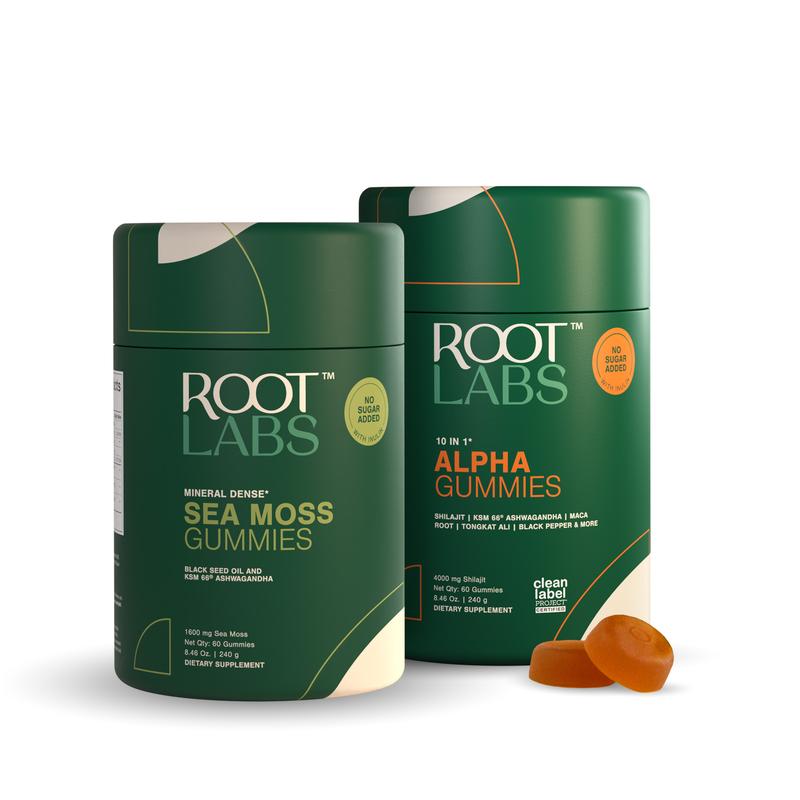 Root Labs 10-1 Alpha Gummies| 4000 mg Pure Himalayan Shilajit| No Added Sugar| KSM-66 Ashwagandha, Tongkat Ali, Gokshura & Black Musli| Vegan, Non-GMO, Individually Wrapped| 60 Gummies| Lab Tested, Pure & 3.5X Absorption| Support Blood CirculationAlpha GummiesIngredient Feature: Artificial Flavor Free, Soy Free, Lactose Free, Dairy Free, Gluten Free, GMO Free, Vegan, Sugar Free, Organic, Natural, Alcohol Free
Dietary Supplement Disclaimer: Yes
Allergen Information: No common allergens
Age Group: Adults
Health Benefits: Immunity, Detoxing, Energy, Metabolism, Immune
Recommended Age: 18+
Net Weight: 240g
Pack Type: Single Item
Shelf Life: 18 Months
Product Form: Chewable
Manufacturer: Spectrum Lifesciences
Age Warning: Yes
Ingredients: Karakara Root, Black Pepper, Kaunch, Ginger, Gokshura, Black Musli, Maca Root, Tongkat Ali, Shilajit (4000 mg), KSM 66 Ashwagandha
Region of Origin: IndiaAlpha GummiesML Clinic  for Wellness